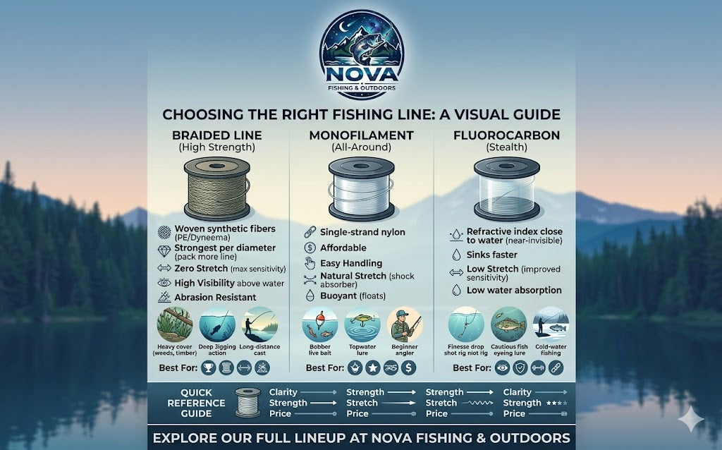 Braided vs. Mono vs. Fluorocarbon: Which Fishing Line Should You Use?