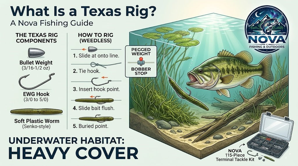 How to Rig a Texas Rig – Complete Bass Fishing Guide – Nova Fishing ...