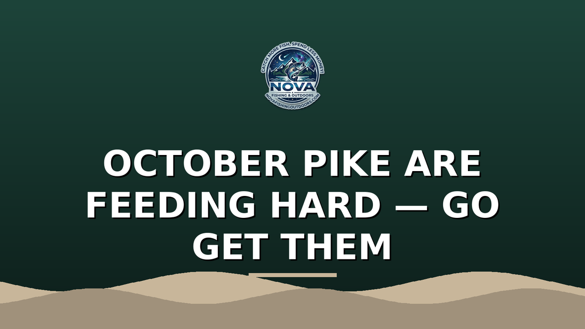 Pike on the Prowl: October Spoon & Spinner Tactics for Cooling Water