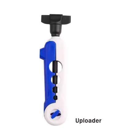 Pro Portable Fishing Line Spooler – Removable Winder & Rod Holder Blue White Nova Fishing & Outdoors