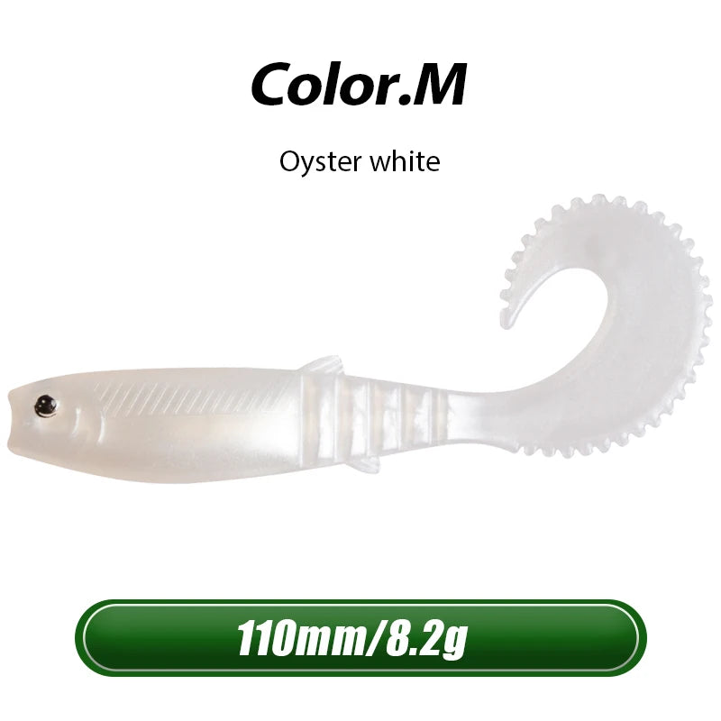 4.3" Cannibal Curved Tail Swimbait | 5-Pack M 110mm 5pcs Nova Fishing & Outdoors