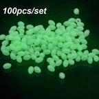 Nova Luminous Float Beads – Glowing Oval Rig Beads for Surf & Bottom Fishing (100pc)