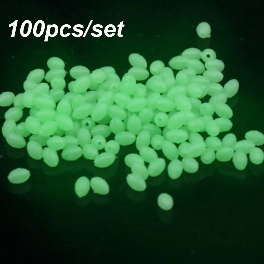 Nova Luminous Float Beads – Glowing Oval Rig Beads for Surf & Bottom Fishing (100pc)