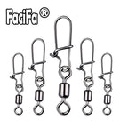 Nova Bearing Swivels with Snap – Bulk Stainless & Brass Lure Connectors (100pc)