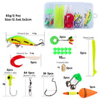 Nova Freshwater Fishing Starter Pack - Soft Plastics, Jigheads, and Rigging Hardware Box Combo
