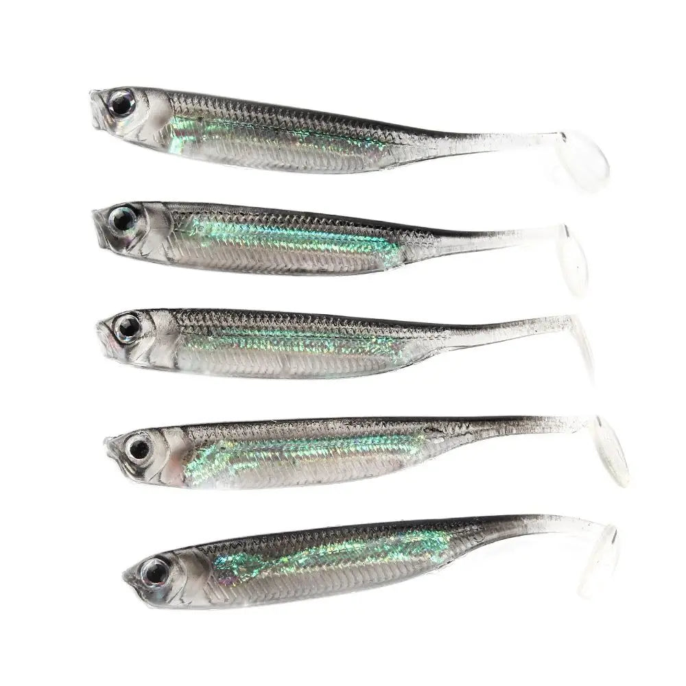 T-Tail Soft Plastic Lure Assortment – 5pc Swimbait Pack Nova Fishing & Outdoors