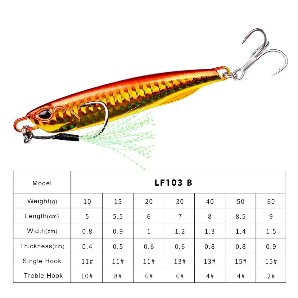 Baitcaster Practice Plug Set – 10-60g Metal Jigs for Casting Drills B 15G Nova Fishing & Outdoors