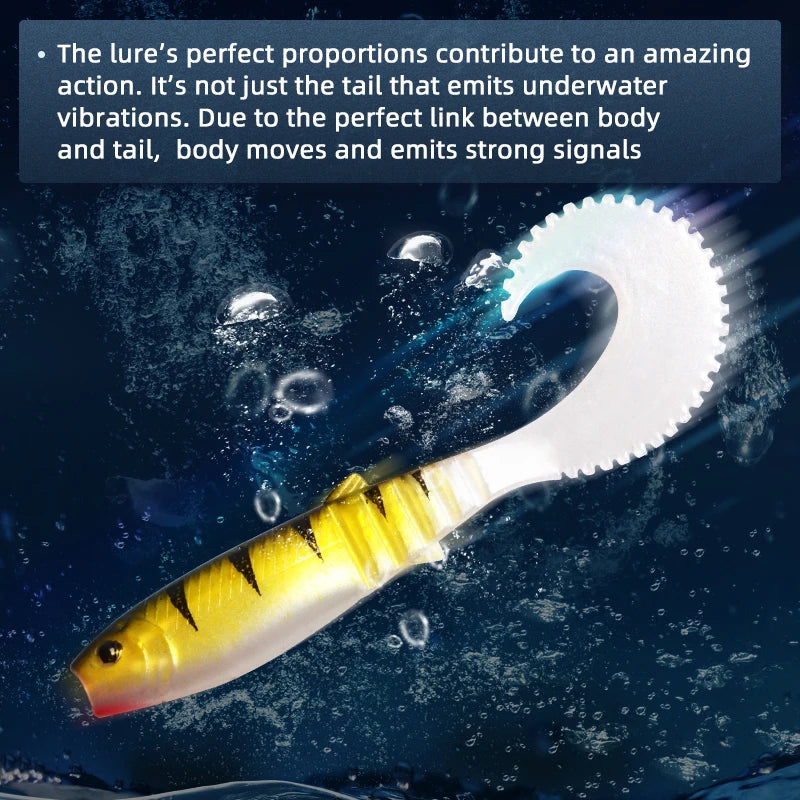 4.3" Cannibal Curved Tail Swimbait | 5-Pack Nova Fishing & Outdoors