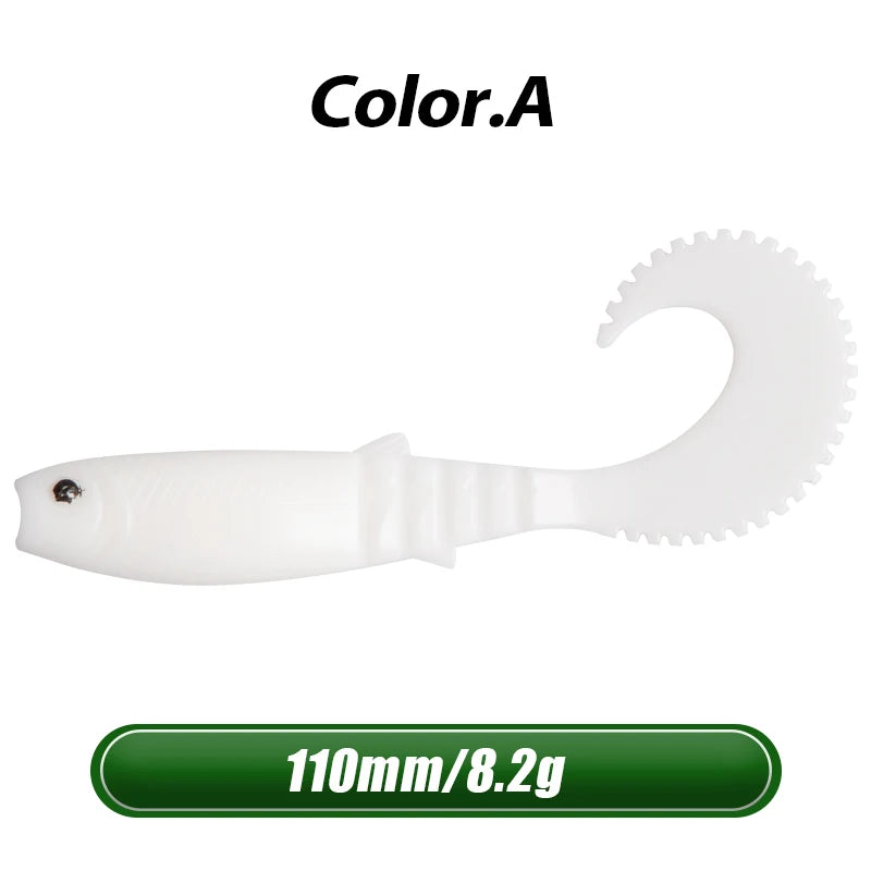 4.3" Cannibal Curved Tail Swimbait | 5-Pack A 110mm 5pcs Nova Fishing & Outdoors