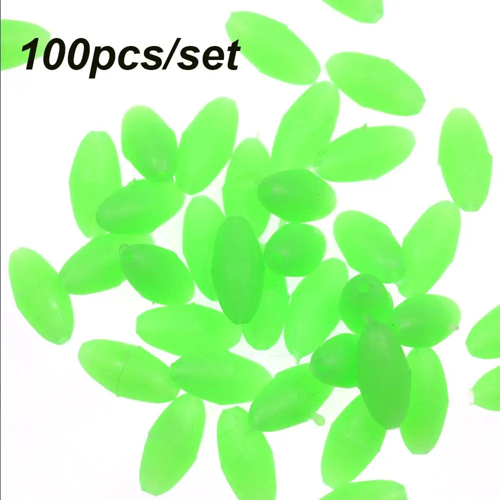 Nova Luminous Float Beads – Glowing Oval Rig Beads for Surf & Bottom Fishing (100pc)
