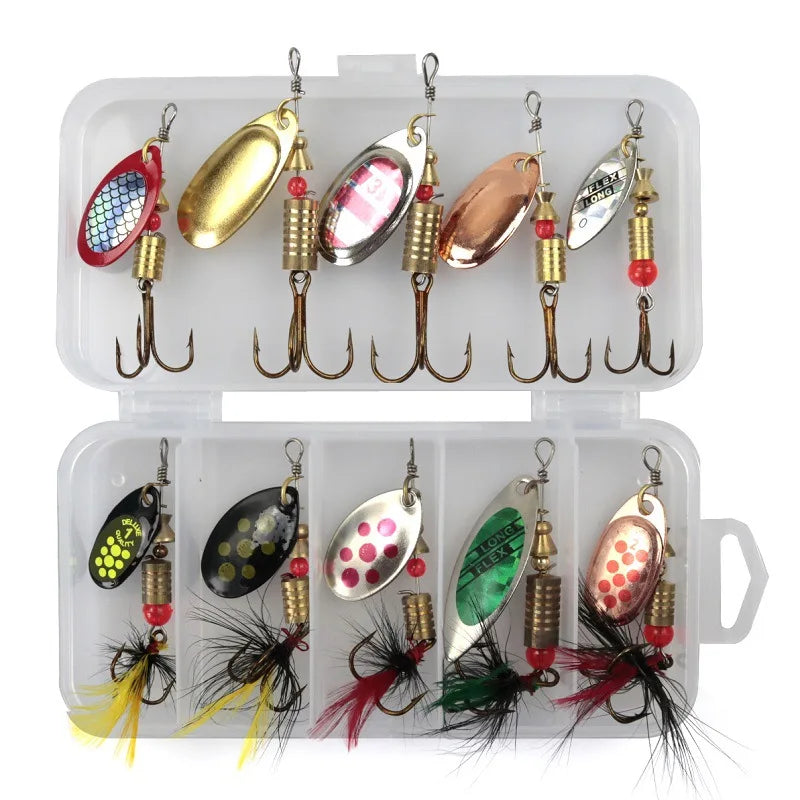 Nova 10-Piece Metal Spinner & Spoon Lure Kit 55503 Nova Fishing & Outdoors