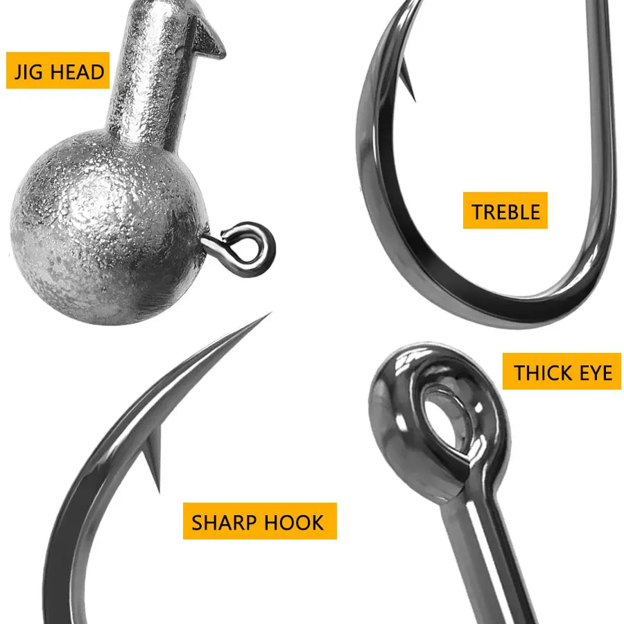 Crank Jig Head Fishing Hooks – 1g to 28g Weight Range Nova Fishing & Outdoors