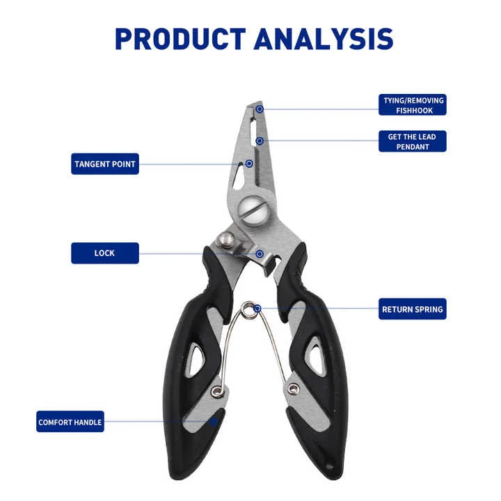 Selco Portable 12.5cm Fishing Pliers and Line Cutters Nova Fishing & Outdoors