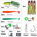 Nova Freshwater Fishing Starter Pack - Soft Plastics, Jigheads, and Rigging Hardware Box Combo