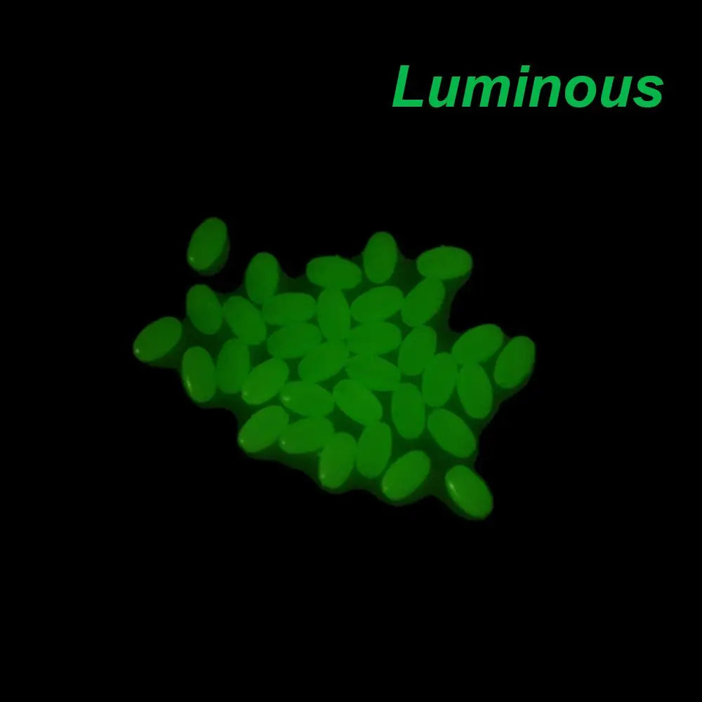 Nova Luminous Float Beads – Glowing Oval Rig Beads for Surf & Bottom Fishing (100pc)