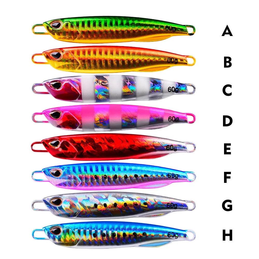 Baitcaster Practice Plug Set – 10-60g Metal Jigs for Casting Drills Nova Fishing & Outdoors