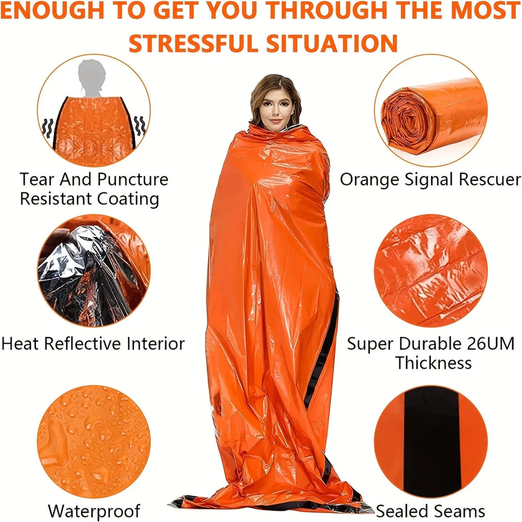Emergency Mylar Survival Bivy Bag – Waterproof Thermal Protection for Backcountry & Rescue Nova Fishing & Outdoors