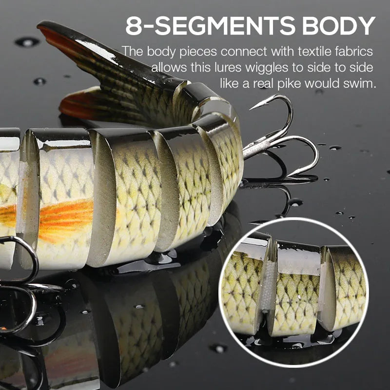 Multi-Jointed Swimbait – Slow-Sinking Segmented Crankbait Nova Fishing & Outdoors
