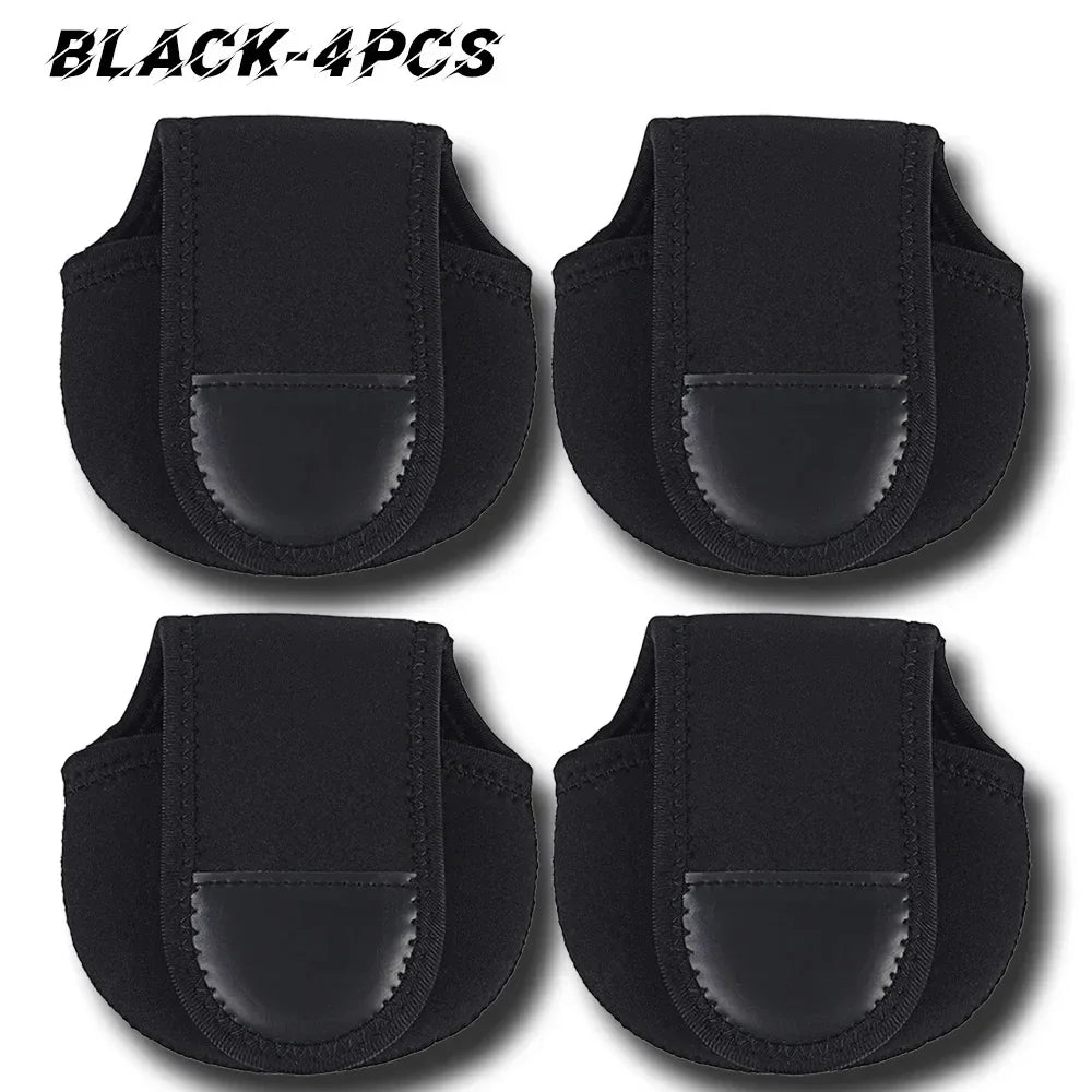 Padded Fishing Reel Protective Storage Bag and Case BLACK 4PCS Nova Fishing & Outdoors