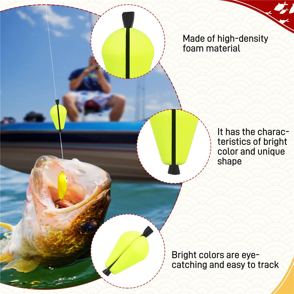 Nova Strike Indicators – Water-Drop Foam Floats for Fly Fishing & Trout (10-Pack)