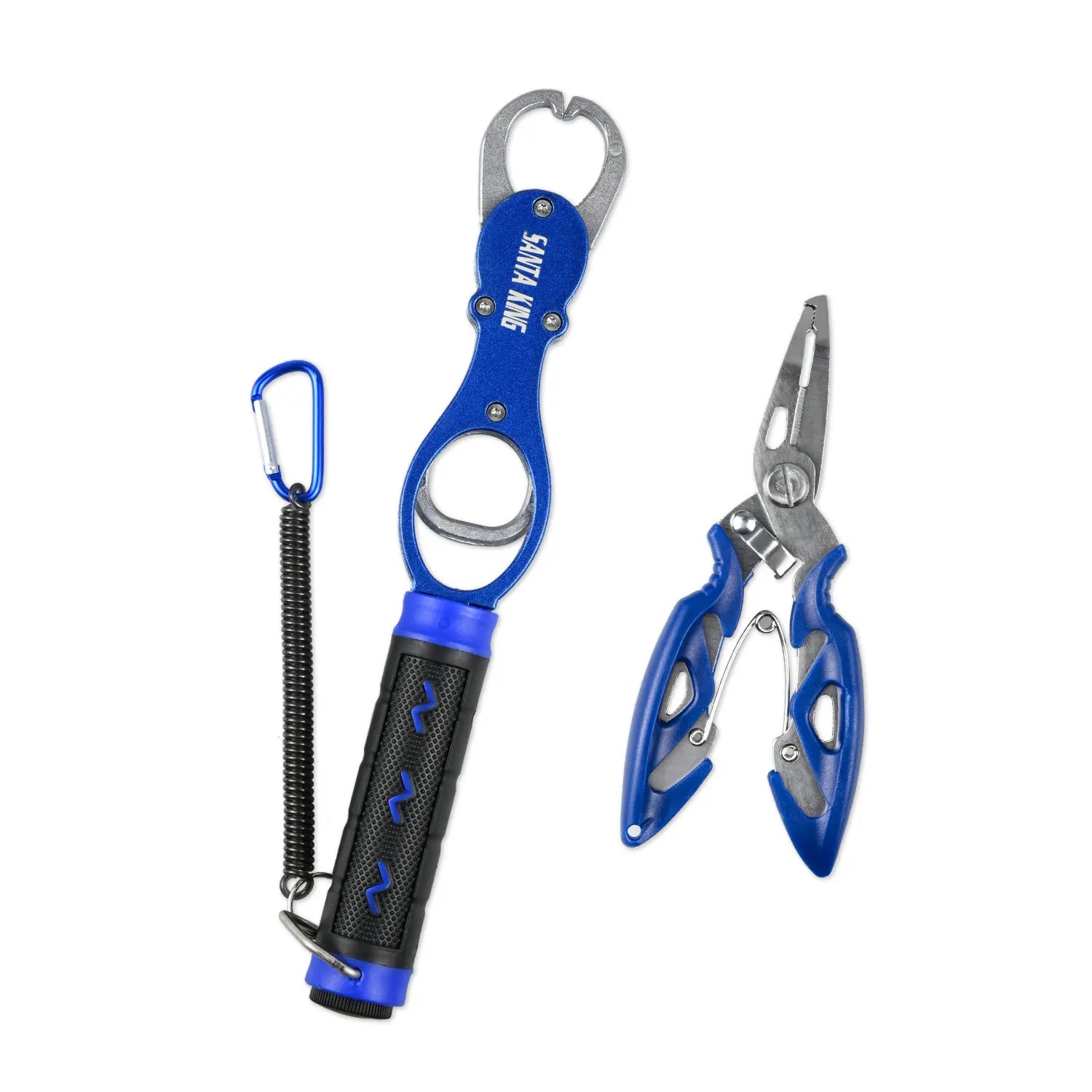 Professional 2-Piece Fishing Plier and Lip Gripper Tool Set Blue Kit Nova Fishing & Outdoors
