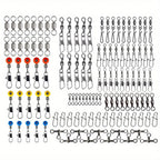 Nova 115-Piece Ultimate Terminal Tackle Kit – Quick-Change Swivels, Snaps, and Connectors for Bass & Walleye 115pcs Nova Fishing & Outdoors