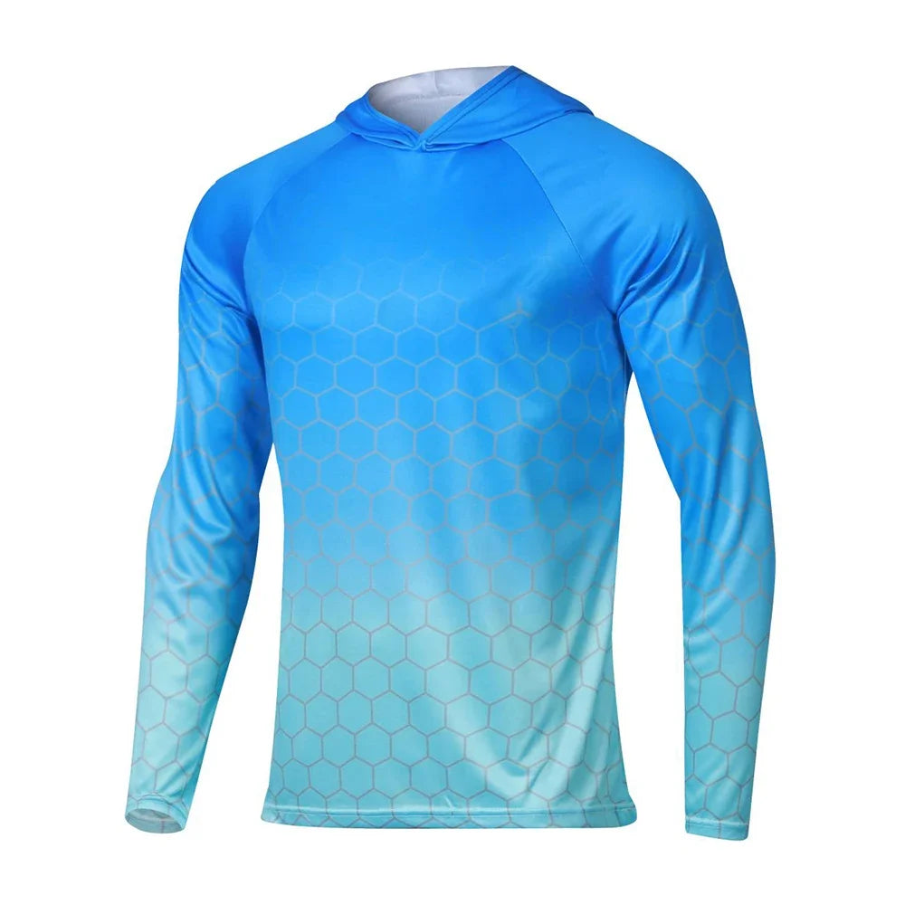 Nova Men's Long Sleeve Fishing Hoodie Quick Dry Breathable UPF 50+ UV Sun Protection T-Shirt TM-89 Nova Fishing & Outdoors