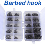 Nova Bulk Professional Fish Hook Kit – Multi-Size Barbed Hooks with Organized Tackle Box Nova Fishing & Outdoors