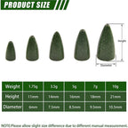 Nova Professional Bass Fishing Sinkers Non-Chipping Bullet Weights 30-Piece Variety Pack