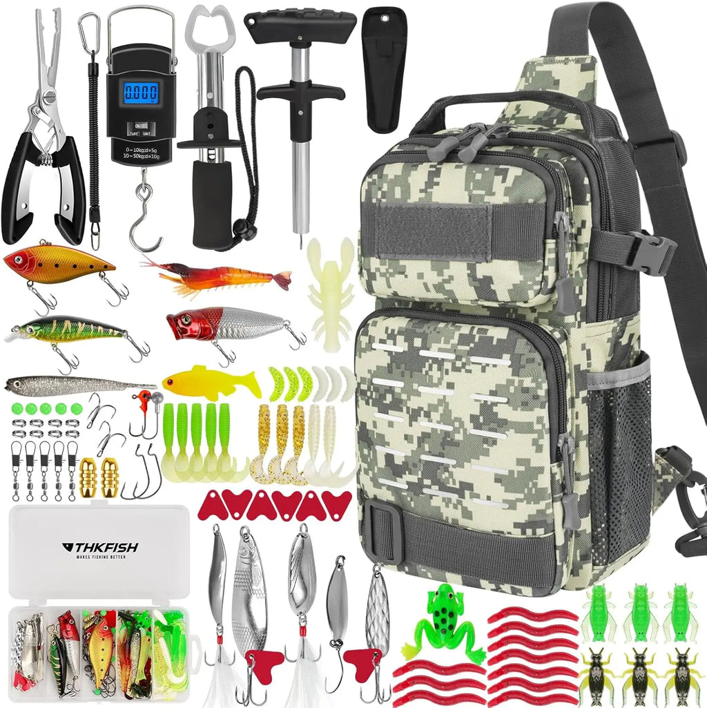 Nova 85-Piece Ultimate Angler’s Kit – Waterproof Tackle Backpack with Lures, Pliers, Lip Gripper & Precision Scale United States Nova Fishing & Outdoors
