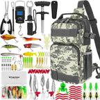 Nova 85-Piece Ultimate Angler’s Kit – Waterproof Tackle Backpack with Lures, Pliers, Lip Gripper & Precision Scale United States Nova Fishing & Outdoors