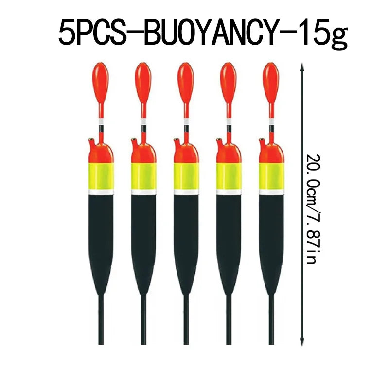 Nova Premium Balsa Slip Float Kit – Floats, Bobber Stops & Weights, Saltwater & Freshwater (5pc) 5PCS BUOYANCY 15g Nova Fishing & Outdoors