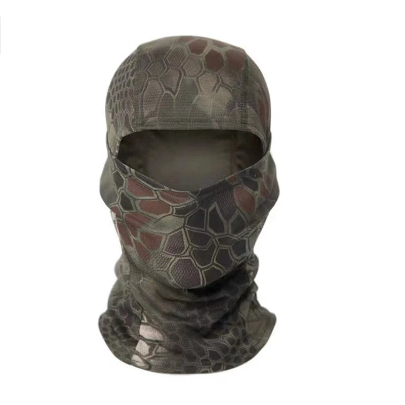 Breathable Face Mask Balaclava – UPF Sun Protection for Fishing & Outdoor Adventures Python Green Nova Fishing & Outdoors