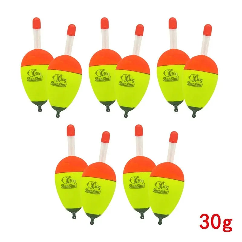 Hard-Body EVA Foam Floats – 10-Pack for Salt & Freshwater 10pcs Yellow 30g Nova Fishing & Outdoors