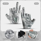 Nova Sun Protection Fishing Gloves – Breathable Anti-Slip Three-Finger Gloves for Men