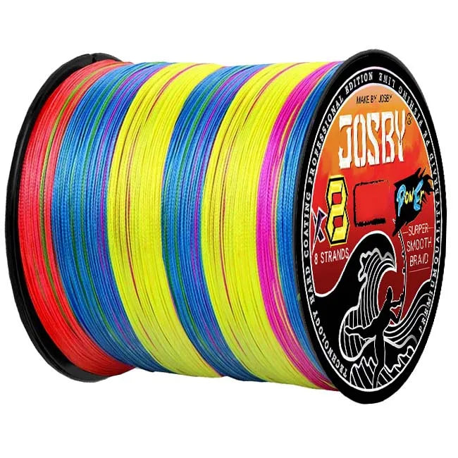 Nova Braided Fishing Line - 8 Strands Multifilament PE Wire - 100M-500M, Multicolor Multicolour Nova Fishing & Outdoors