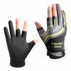 Summer Fishing Gloves – Three-Finger Ice Silk Design for Hot Weather Nova Fishing & Outdoors
