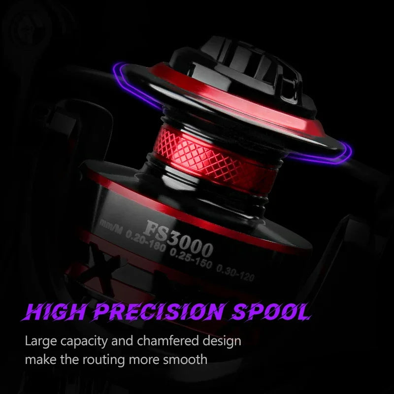 DEUKIO Fishing Reel 2000-7000 Max Drag 12KG Spinning Reels Metal Spool carretilhas de pesca Reel for Fishing Accessories Peche Nova Fishing & Outdoors