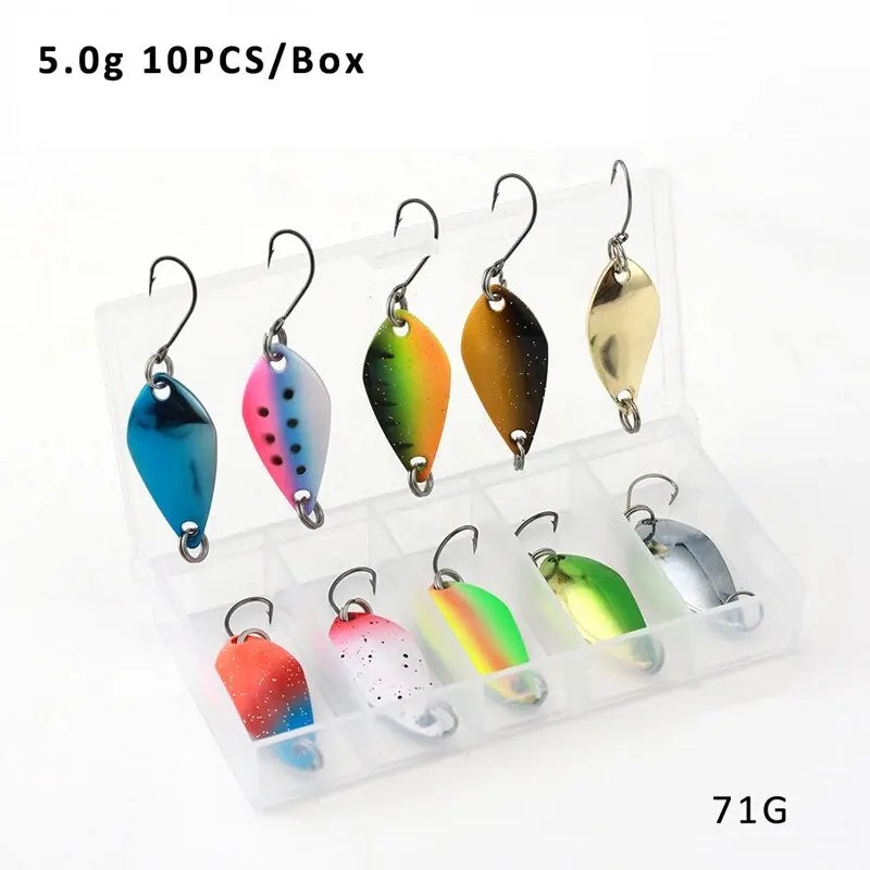 Multi-Weight Precision Metal Spoon Lure Set for Trout and Bass 5.0G Nova Fishing & Outdoors