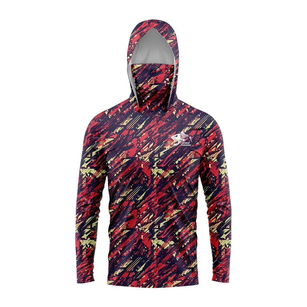 Nova Men’s Performance Fishing Hoodie UPF 50+ Quick-Dry Sun Protection Shirt with Built-In Face Mask 1 Nova Fishing & Outdoors