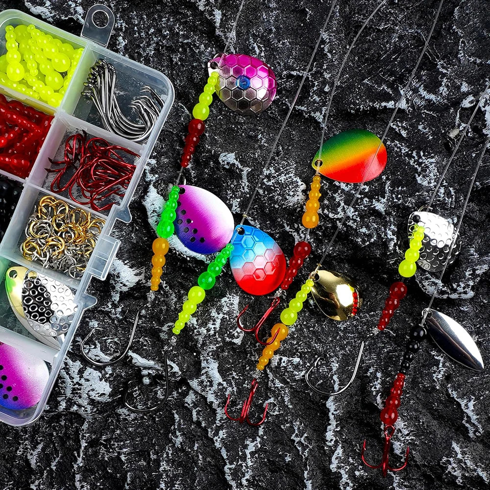 Nova Crawler Harness DIY Maker Set - 180-Piece Walleye Bass Salmon Lure Fishing Accessories