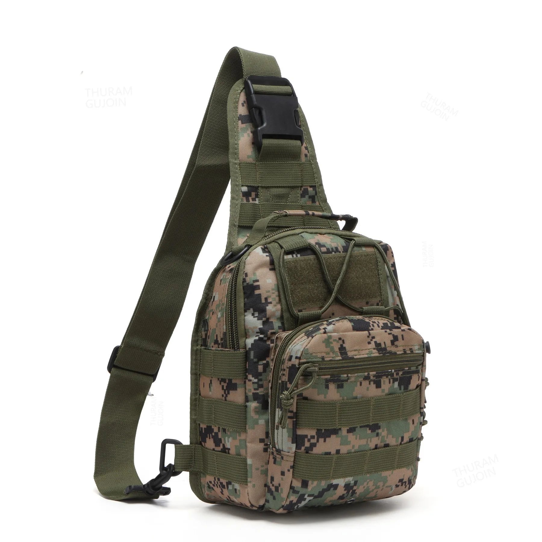 Nova Tactical Sling Shoulder Bag Waterproof Crossbody Backpack for Fishing Camping Everyday Carry Camouflagegreen Nova Fishing & Outdoors