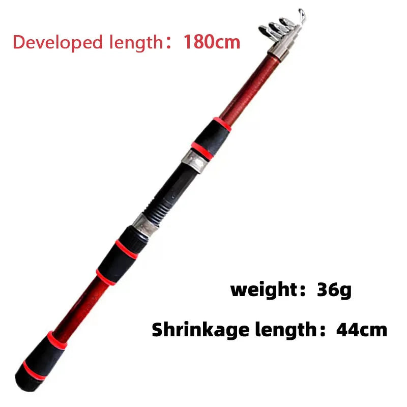Complete Telescopic Fishing Rod and Spinning Reel Travel Kit Nova Fishing & Outdoors
