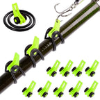 Universal 10-Piece Fishing Hook Keeper Set with Silicone Rings Nova Fishing & Outdoors
