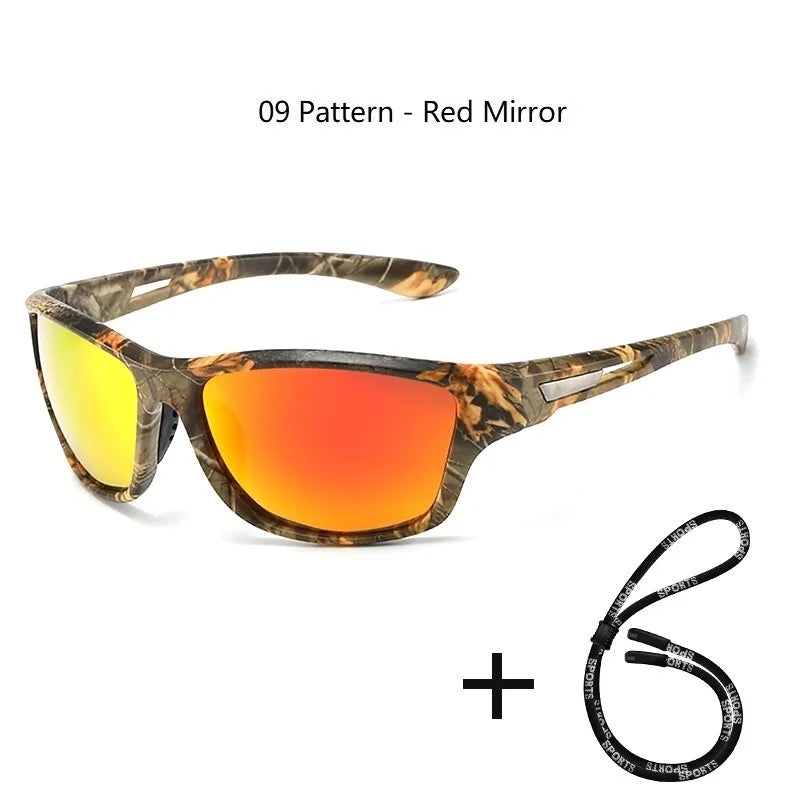Nova Sport Polarized Sunglasses for Men and Women Driving Hiking Marine Fishing Glasses 09 Pattern Red Nova Fishing & Outdoors