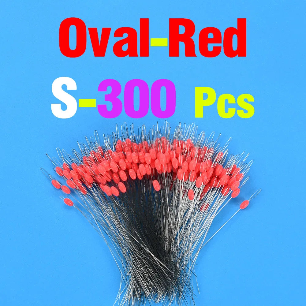 Nova Silicone Space Beans – Oval Bobber Stops & Anti-Tangle Beads, 3 Sizes (300pc) Red Oval S Nova Fishing & Outdoors