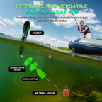 Nova Catfish Rigs – Pre-Tied Circle Hook Rigs with Float & Rattle Bead, 6/0-8/0
