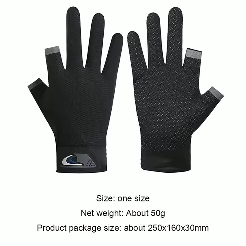 Two-Finger Cut Fishing Gloves – Touchscreen & Sun Protection for Summer Anglers Nova Fishing & Outdoors