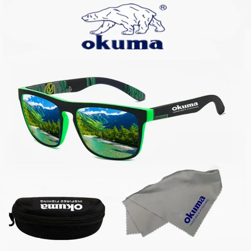 Okuma polarized sunglasses UV400 for men and women Green with box Nova Fishing & Outdoors