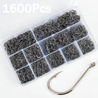 Fishing Hooks Carbon Steel Strong Sharp Silver Circle Fishhook 3#-12# Nova Fishing & Outdoors